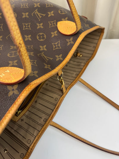 Louis Vuitton -  Monogram Neverfull MM - Brun/beige - Secondhand