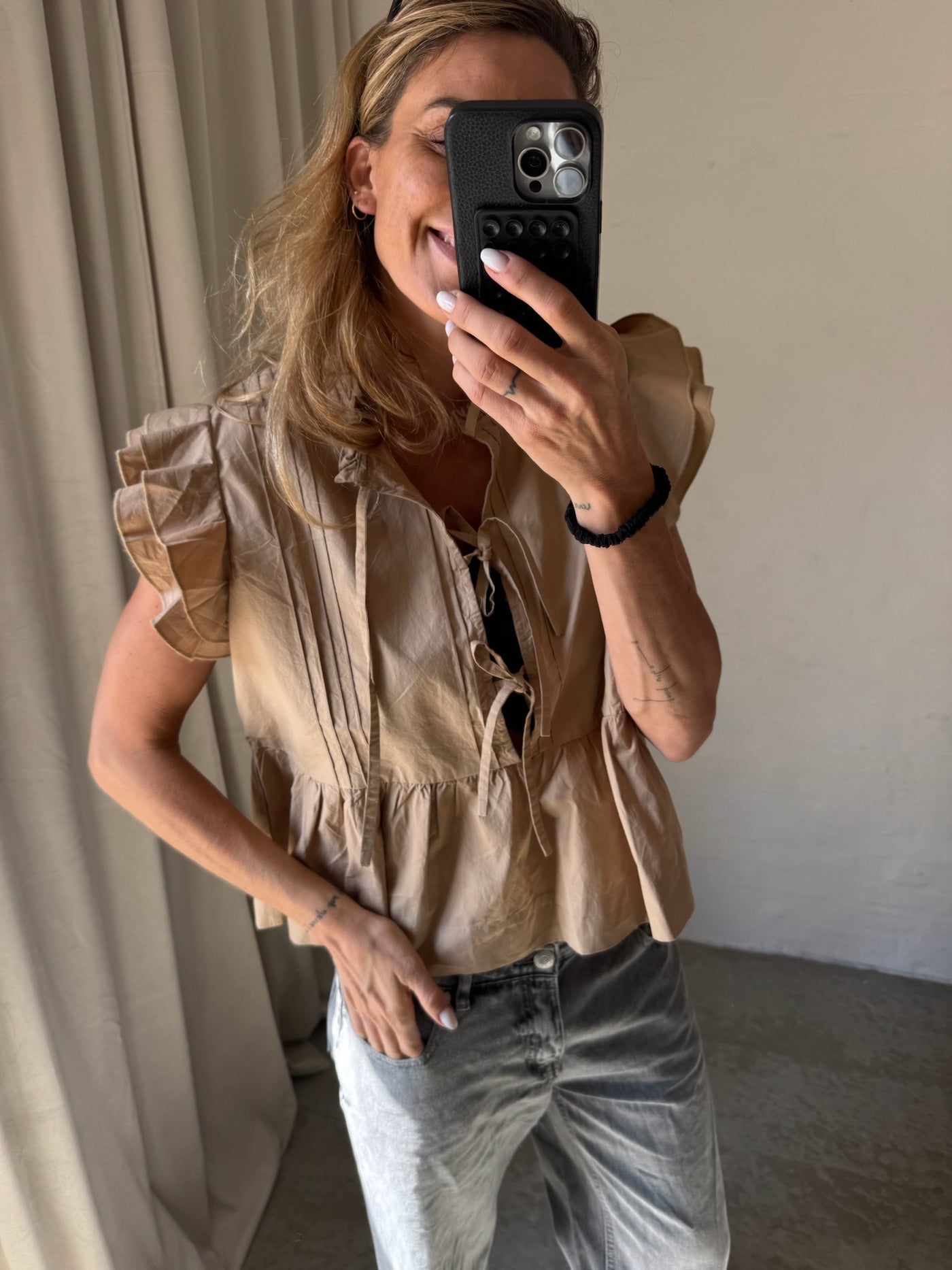 Sofie Schnoor - Top - Soft brown - Juliette