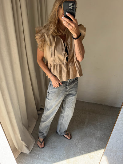 Sofie Schnoor - Top - Soft brown - Juliette