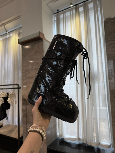 Moon Boot - Vinterstøvle - Black - Icon Glitter