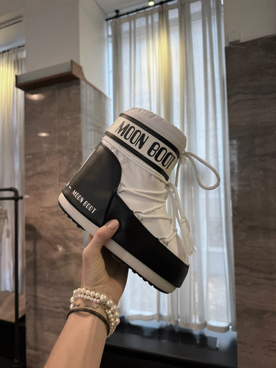 Moon Boot - Vinterstøvle - White - Icon Low Nylon