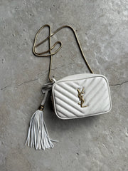 Yves Saint Laurent - Lou crossbody bag - White - Secondhand