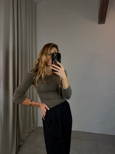 Sassy Copenhagen - Uld bluse - Brun - Manon