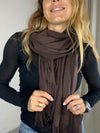 Andcopenhagen - Cashmere scarf - Chocolate Brown - 70% cashmere - Yana