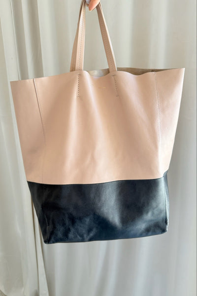 Celine - Cabas tote bag - Beige/Black - Second hand