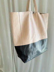 Celine - Cabas tote bag - Beige/Black - Second hand