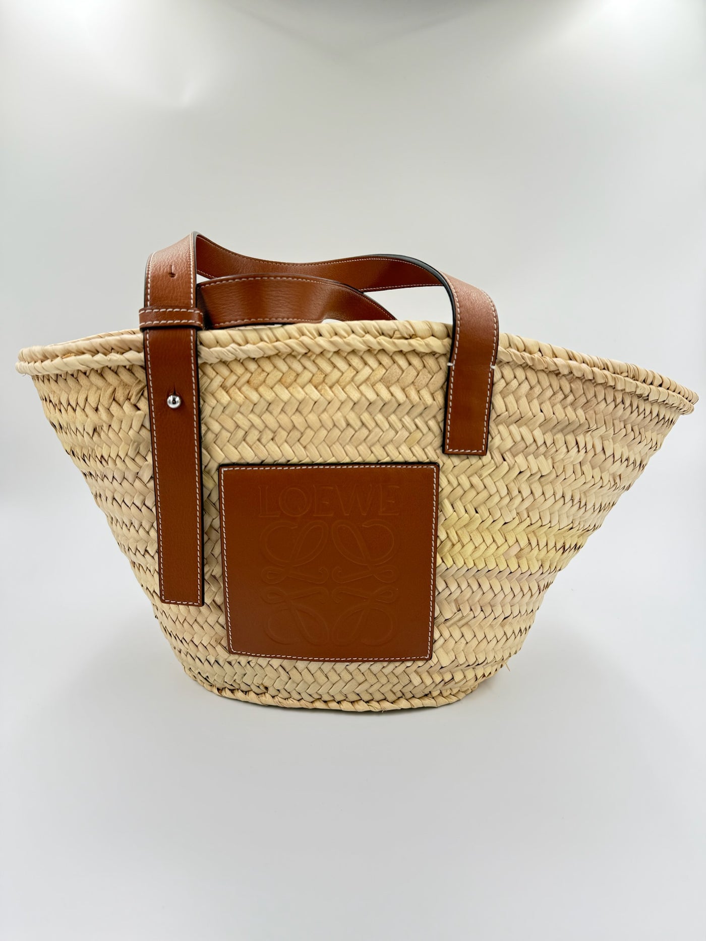 Loewe - Taske - Brown/Natural raffia - Secondhand