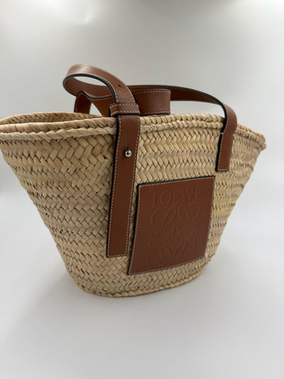 Loewe - Taske - Brown/Natural raffia - Secondhand