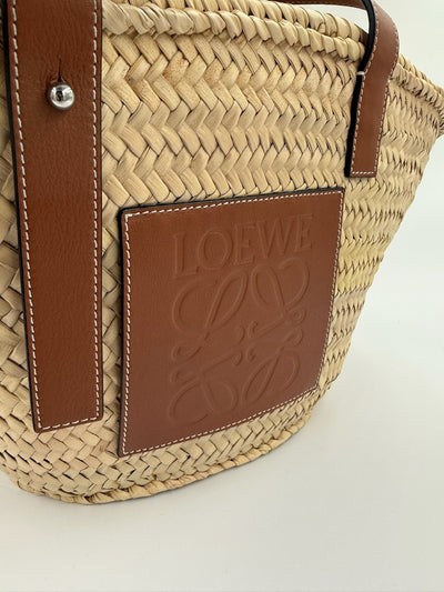 Loewe - Taske - Brown/Natural raffia - Secondhand