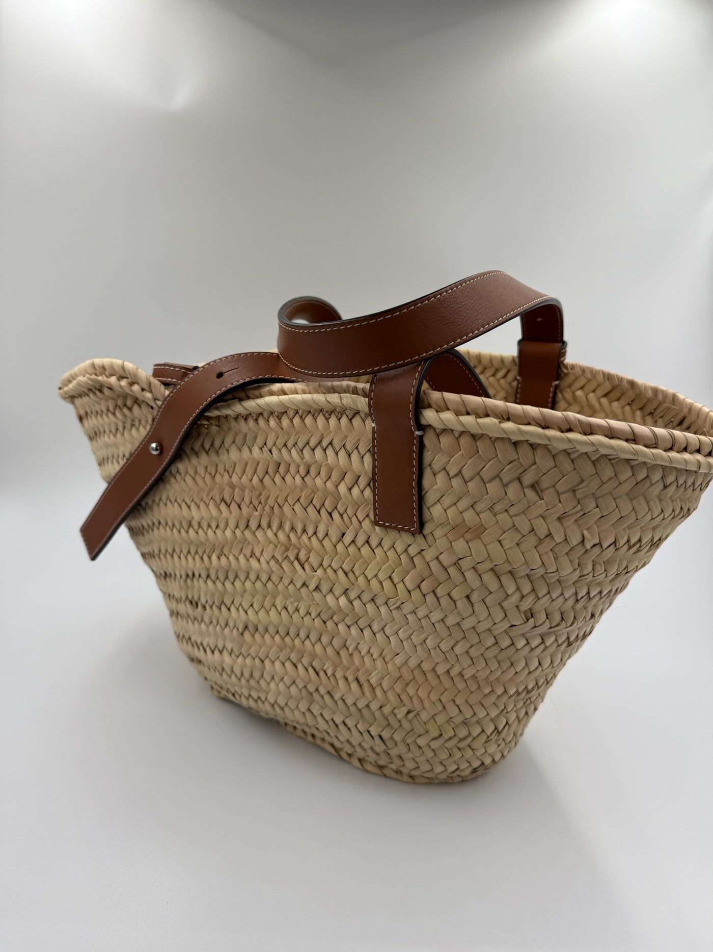 Loewe - Taske - Brown/Natural raffia - Secondhand