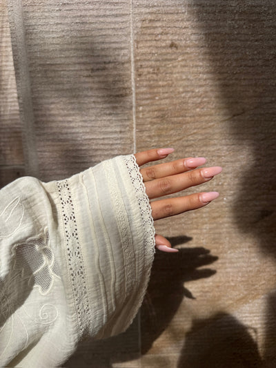 Sissel Edelbo - Wrap blouse - Off white - Winfrey