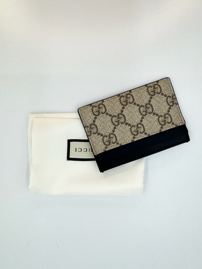 Gucci - Supreme canvas card holder - Beige - Second hand