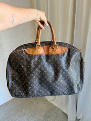 Louis Vuitton Alize – travel bag – brown monogram canvas bag – pre-owned