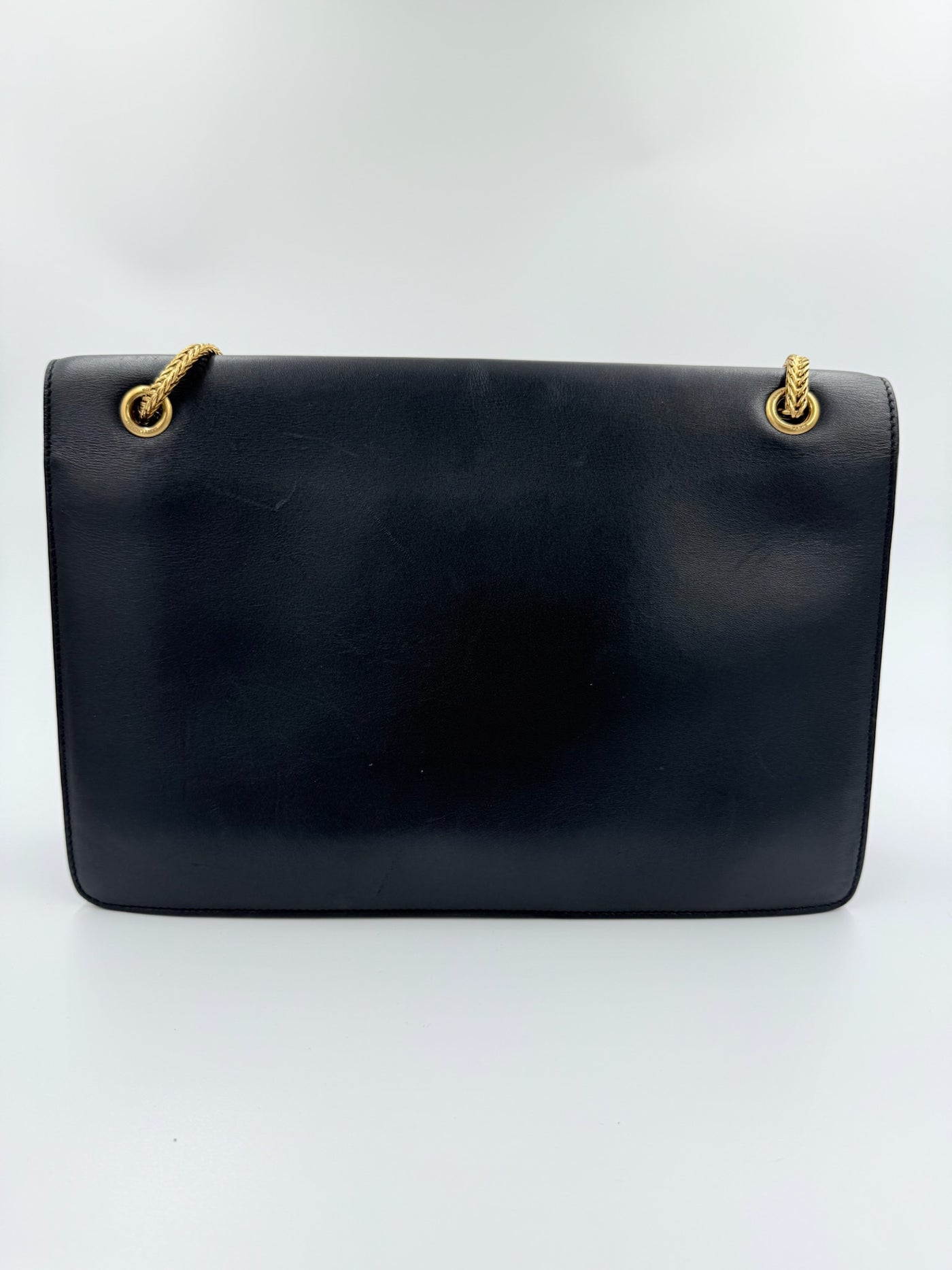 Yves Saint Laurent - Crocodile Embossed tote - black shopper - Secondhand