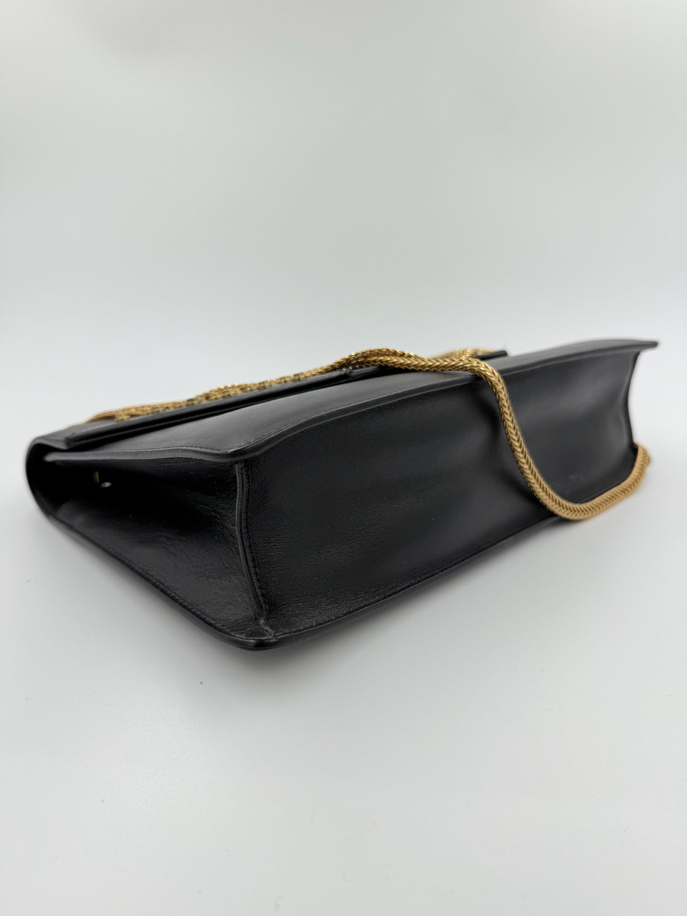 Yves Saint Laurent - Crocodile Embossed tote - black shopper - Secondhand
