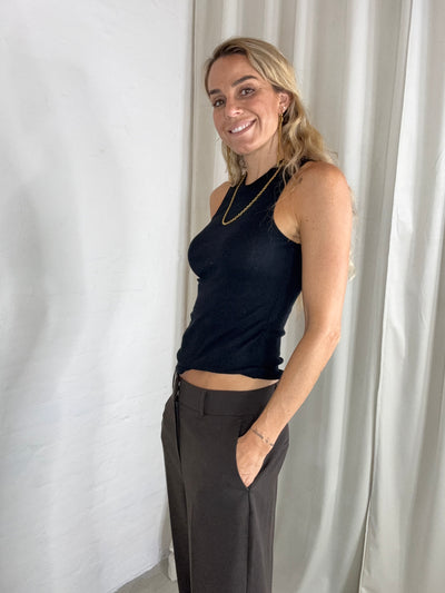 Sassy Copenhagen - Tank Top - Sort - Rie