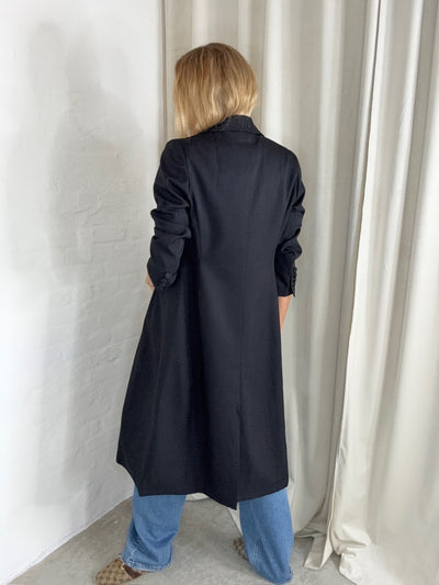 Sassy Copenhagen - Blazer trench coat - Black - Sia