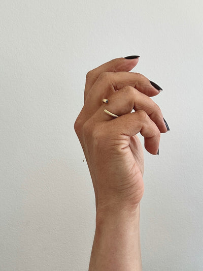 Andcopenhagen - Ring - 18 karat guldbelagt 925 sterlingsølv - Silje
