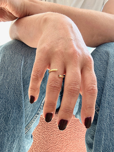 Andcopenhagen - Ring - 18 karat guldbelagt 925 sterlingsølv - Silje