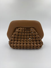 Themoirè - Taske - Camel - Gea Knots Clutch - Secondhand