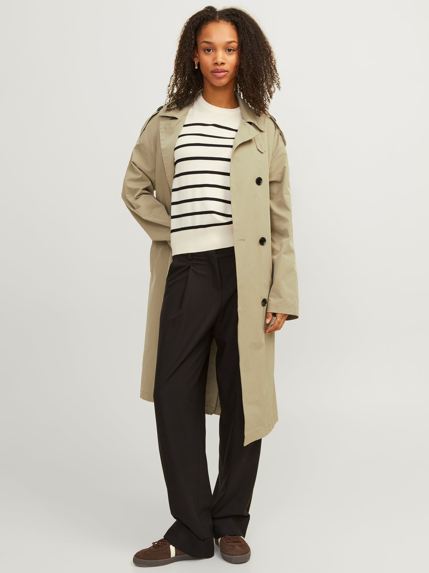 JJXX - Trenchcoat - Lang beige - Sophi