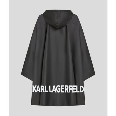 Karl Lagerfeld - Poncho - Sort - Packable Poncho