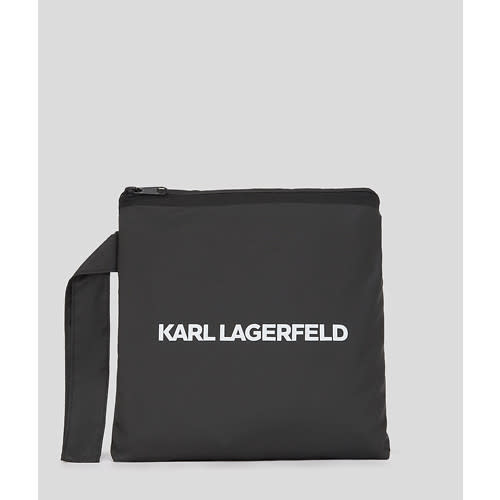 Karl Lagerfeld - Poncho - Sort - Packable Poncho
