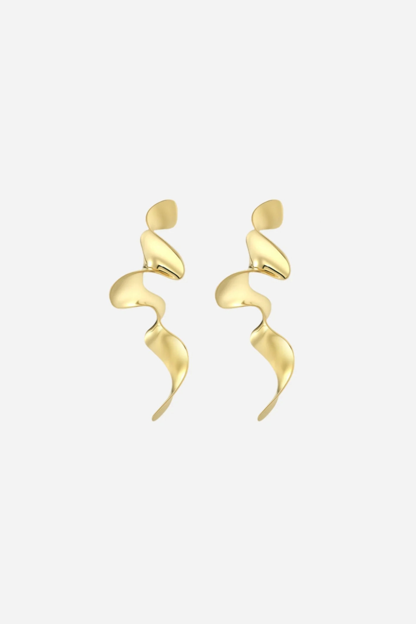 Andcopenhagen - Earrings - 18 carat gold plated zinc - Suie small