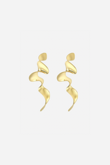 Andcopenhagen - Earrings - 18 carat gold plated zinc - Suie small