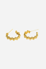 Andcopenhagen Jewelry - Øreringe hoops - 18 karat Guldbelagt 925 sterlingsølv - Luna