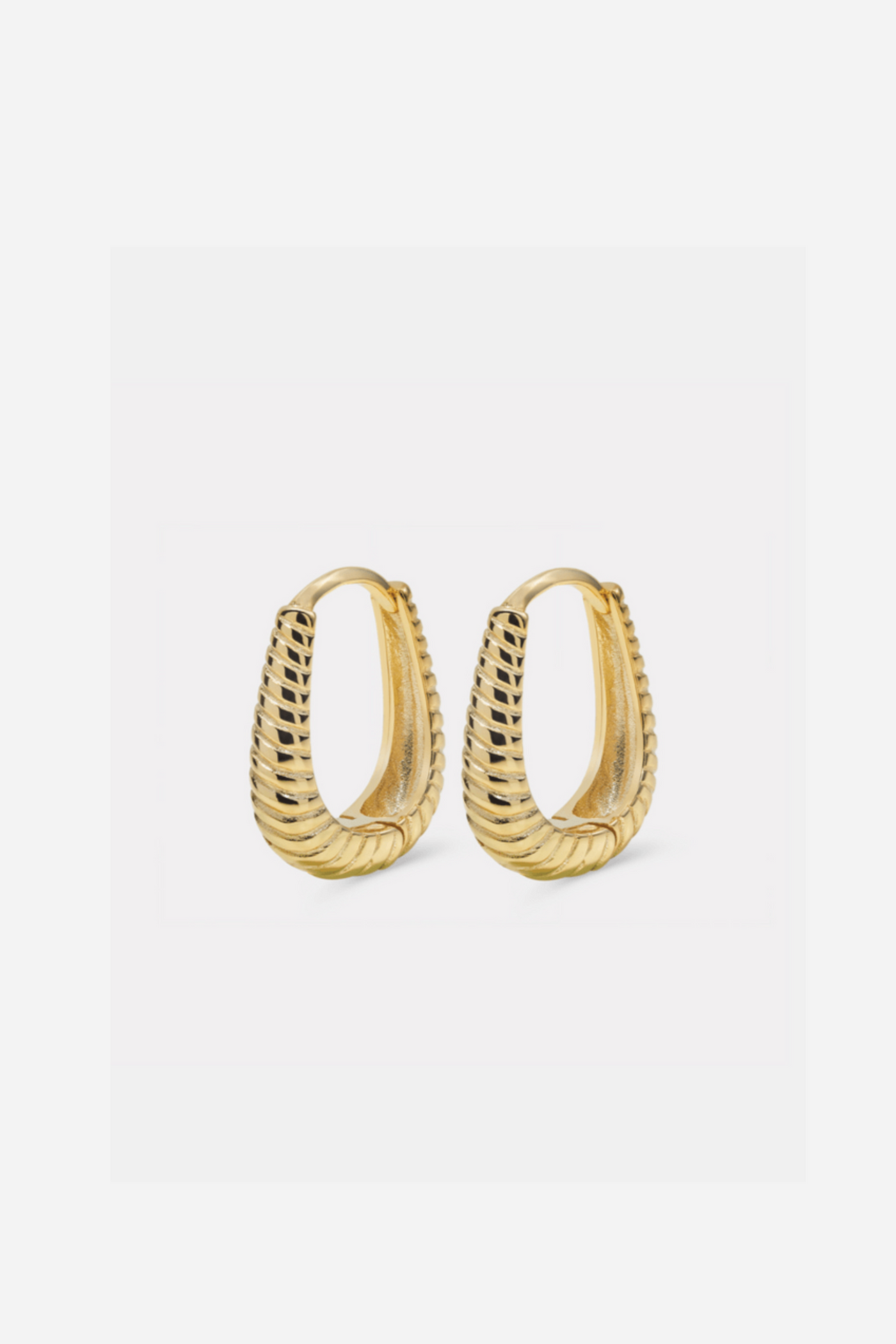 Andcopenhagen - Earrings hoops - 18 carat gold plated 925 sterling silver - Andrea