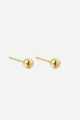 Andcopenhagen Jewelry - Stud Earrings - 18 Karat Gold-plated 925 Sterling Silver - Small Rock