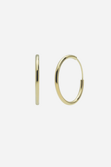 Andcopenhagen - Earrings hoops - 18 carat gold plated 925 sterling silver - Dia
