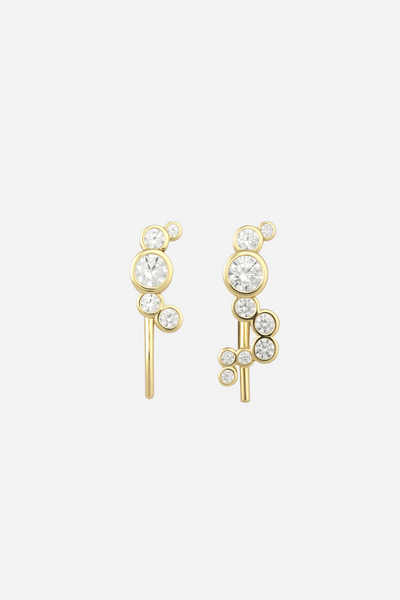 Andcopenhagen - Stud earrings - 18 carat gold plated 925 sterling silver - Donna