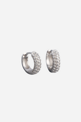 Andcopenhagen - Earrings hoops - 925 sterling silver - Chunky Dottie