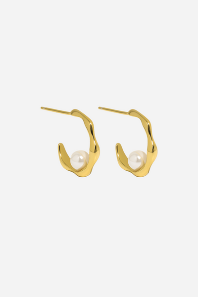 Andcopenhagen - Earrings - 18 carat Gold-plated 925 earrings - Edel