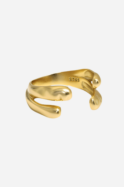 Andcopenhagen - Ring - 18 karat guldbelagt 925 sterlingsølv - Lula