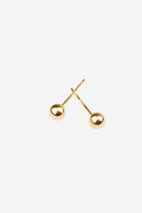 Andcopenhagen Jewelry - Stud Earrings - 18 Karat Gold-plated 925 Sterling Silver - Small Rock