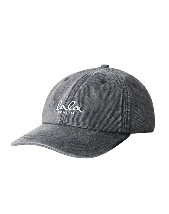 Washed Lala Lala Berlin - Cap - Denim washed black - Carlo – Stilkompagniet.dk