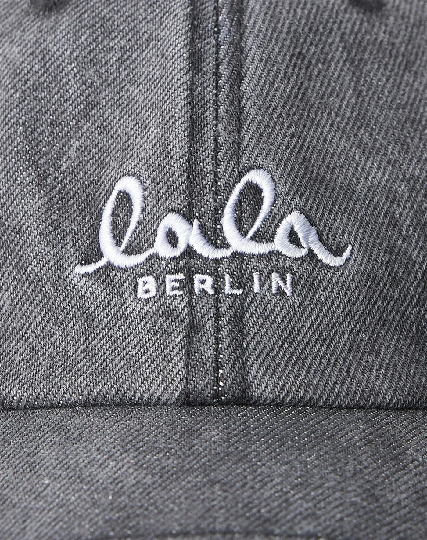 Lala Berlin - Cap - Denim washed black - Carlo – Stilkompagniet.dk