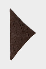 Lala Berlin - Uld Halstørklæde - Leo Jaquard Taupe Brown - Triangle 3