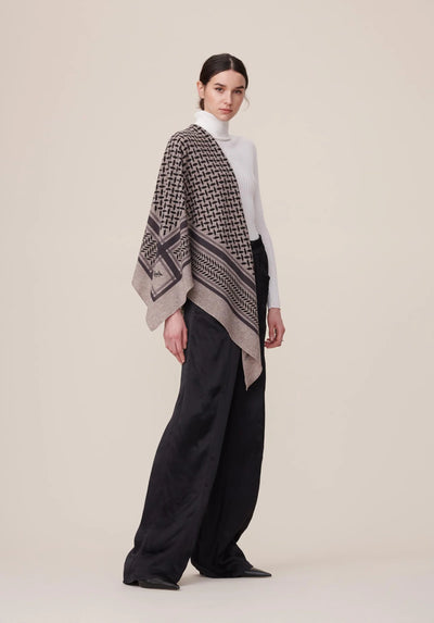 LALA BERLIN - Cashmere scarf - Trinity classic M - City middlegrey melange grey