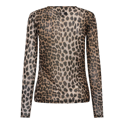 Liberté - Mesh bluse - Leopard - LS 22065