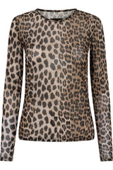 Liberté - Mesh bluse - Leopard - LS 22065