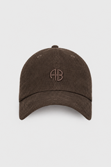 Anine Bing - Kasket - Dark Brown - Jeremy Baseball Cap AB Corduroy