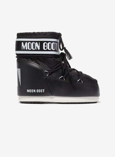 Moon Boot Icon Low Nylon Black (Bemærk preorder lev uge 5/6)