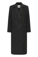 My Essential Wardrobe - Frakke - Dark Grey Melange - Frannie
