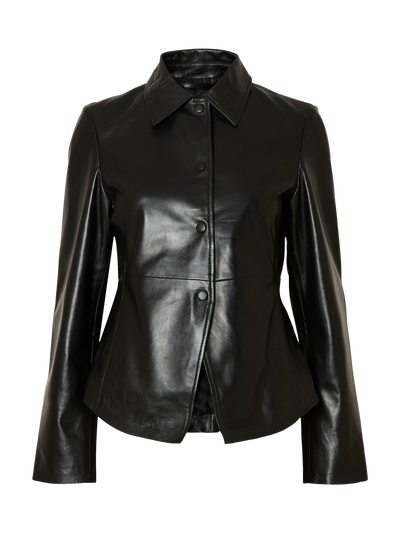 Selected Femme - Jacket - Black leather - FIO
