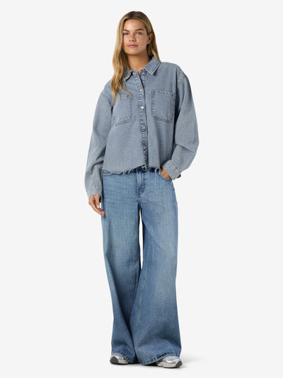 Noisy May - Jakke - Light blue - Alva Denim Shacket