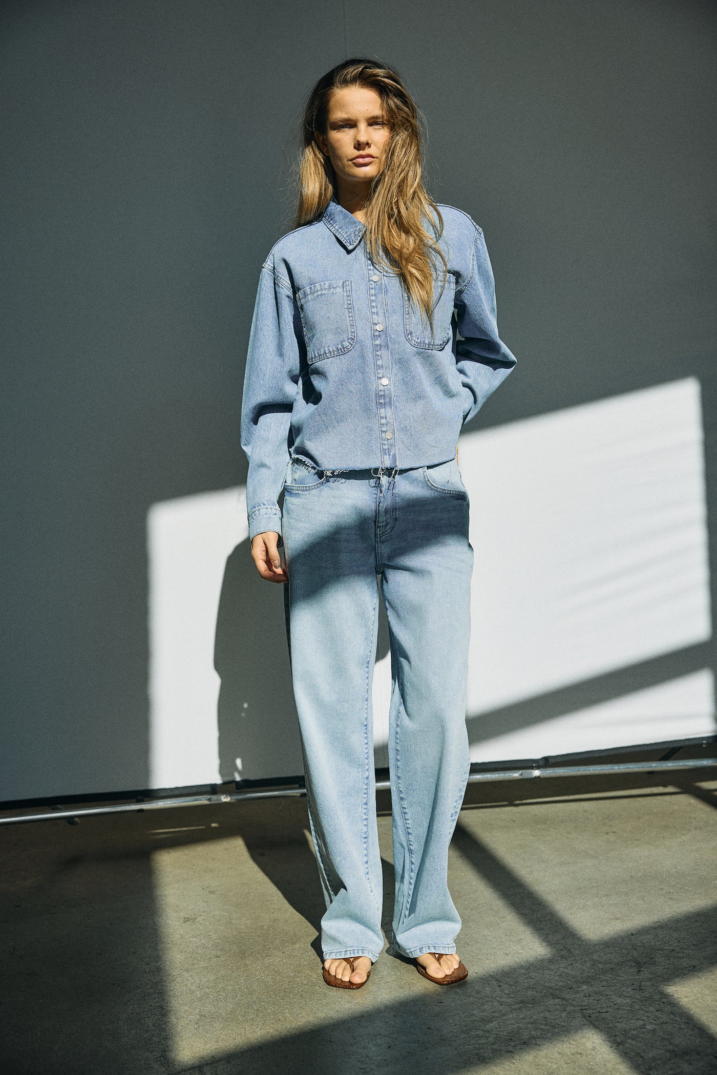 Noisy May - Jakke - Light blue - Alva Denim Shacket